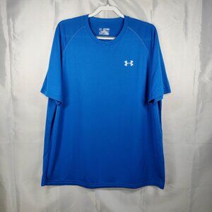 Under Armour Loose Heatgear Lightweight Activewear T-shirt Blue Men Sz 2XL